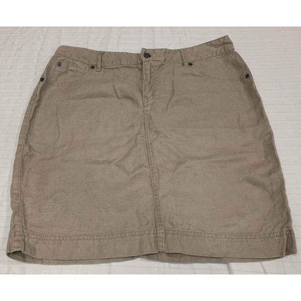 J.JILL WOMENS LINEN SKIRT SIZE 10